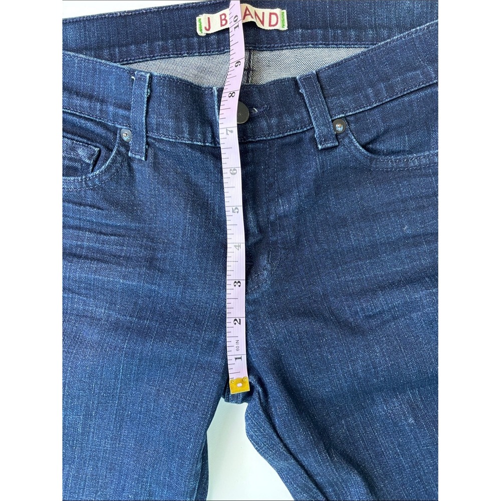 J Brand The Deal Skinny‎ Leg Jeans Blue Womens 27 Ankle Zip Dark Wash Consign - Picture 9 of 10
